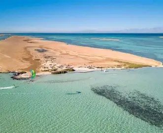 Beit Khufu – Ain Sokhna A sandy beach and turquoise water on the Red Sea coast at Ain El Sokhna